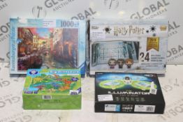 Boxed Assorted Ravensburg Jigsaw Puzzles, Illuminator Drones RRP £15 - £35 Each (3050480)(