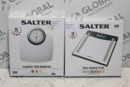 Boxed Pairs of Salter Digital and Mechanical Weighing Scales RRP £25 - £35 Each (RET00404596)(