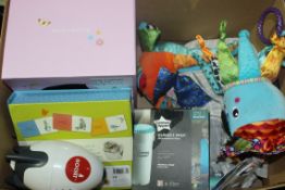 Box to Contain an Assortment of Children's Nursery Items to Include Sea Captain Calamar Squids,