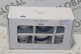 Boxed Set of 6 Royal Dalton Pacific Cups RRP £55 (3138082) (Public Viewing and Appraisals