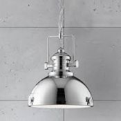 Boxed Nave Industrial Sized Single Pendant Light RRP £220 (14970) (Public Viewing and Appraisals