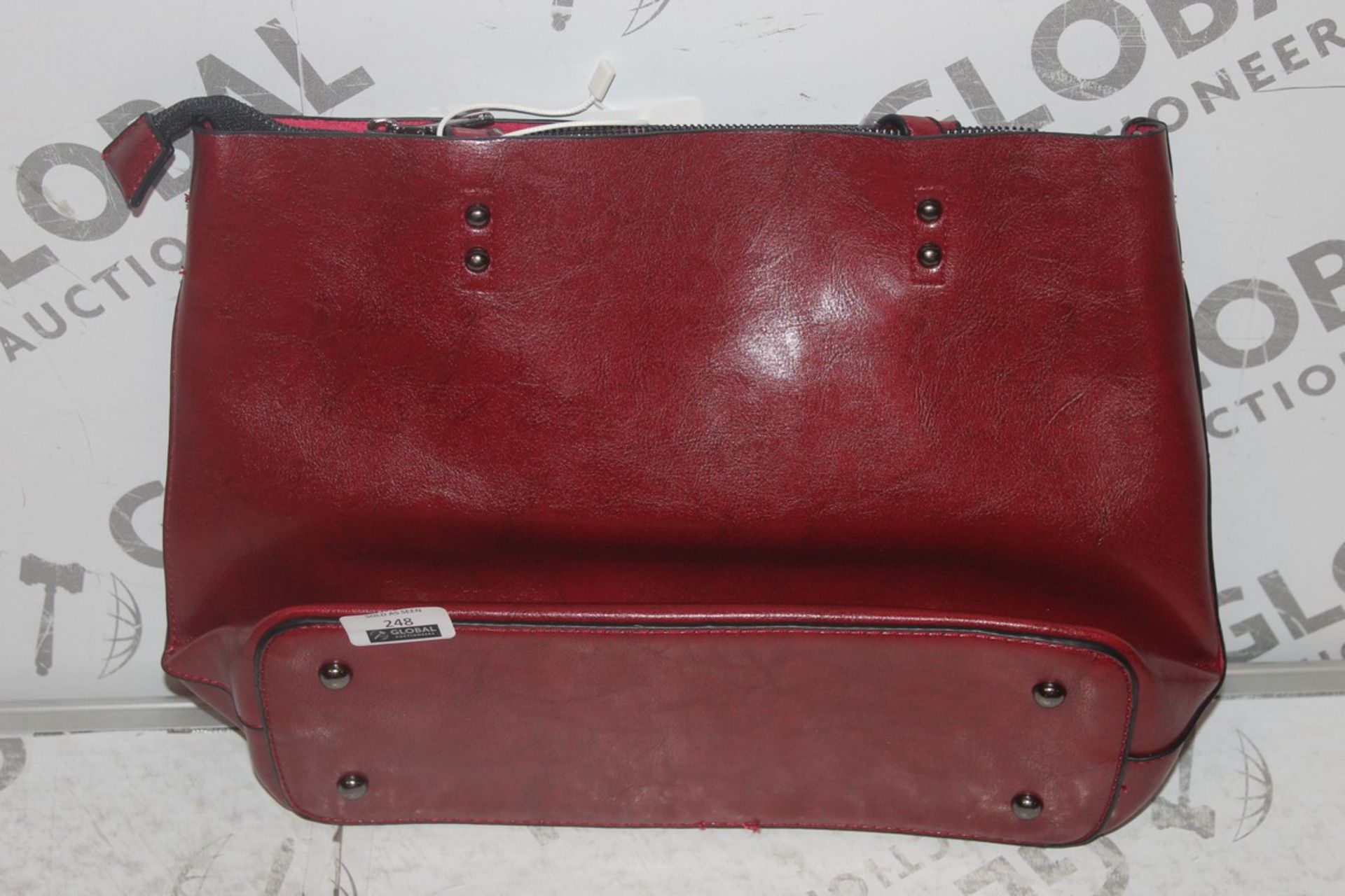 Brand New Women's Coolives Leather Dark Red Handbag RRP £44.99