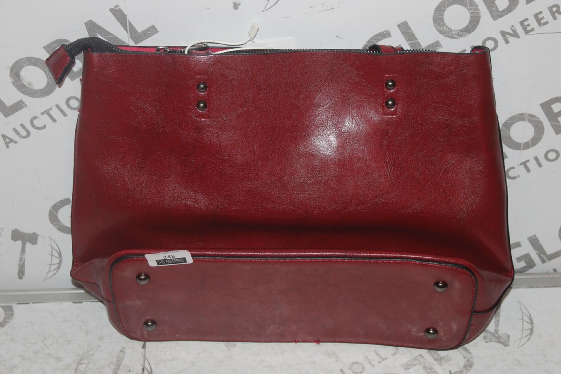 Brand New Women's Coolives Leather Dark Red Handbag RRP £44.99
