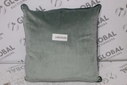 Paoletti Large Cool Metallic Green Scatter Cushions RRP £65 Each (14895) (Public Viewing and