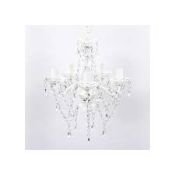 Boxed Chandelier Style Glass Droplet Ceiling Light RRP £95 (15195) (Public Viewing and Appraisals