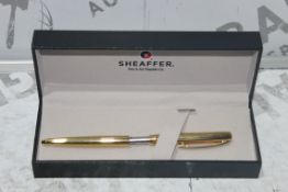 Boxed Sheaffer Gold Writing Pen RRP £65 (3021520)