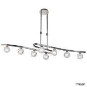 Boxed Ice Cube 8 Light Stainless Steel Bar Ceiling Light RRP £200 (Public Viewing and Appraisals
