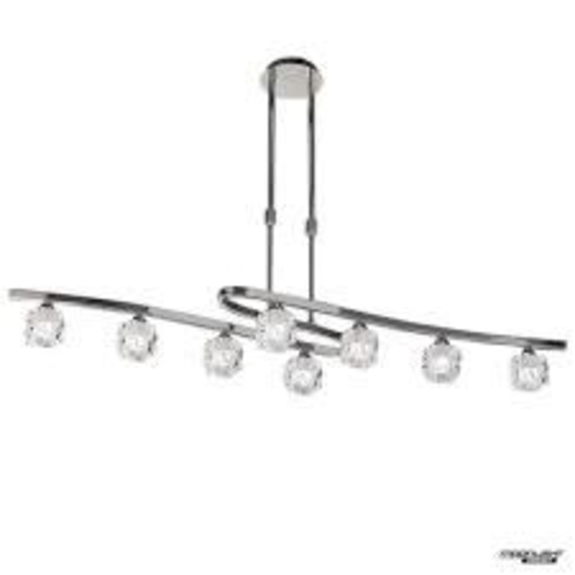 Boxed Ice Cube 8 Light Stainless Steel Bar Ceiling Light RRP £200 (Public Viewing and Appraisals