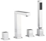 Boxed Hudson Reed Cubix Fort Tap For Bath Shower Mixer In Chrome RRP £175 (13660) (Public Viewing