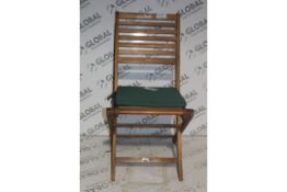 Solid Wooden Multi Position Folding Garden Chairs RRP £35 Each (Public Viewing and Appraisals