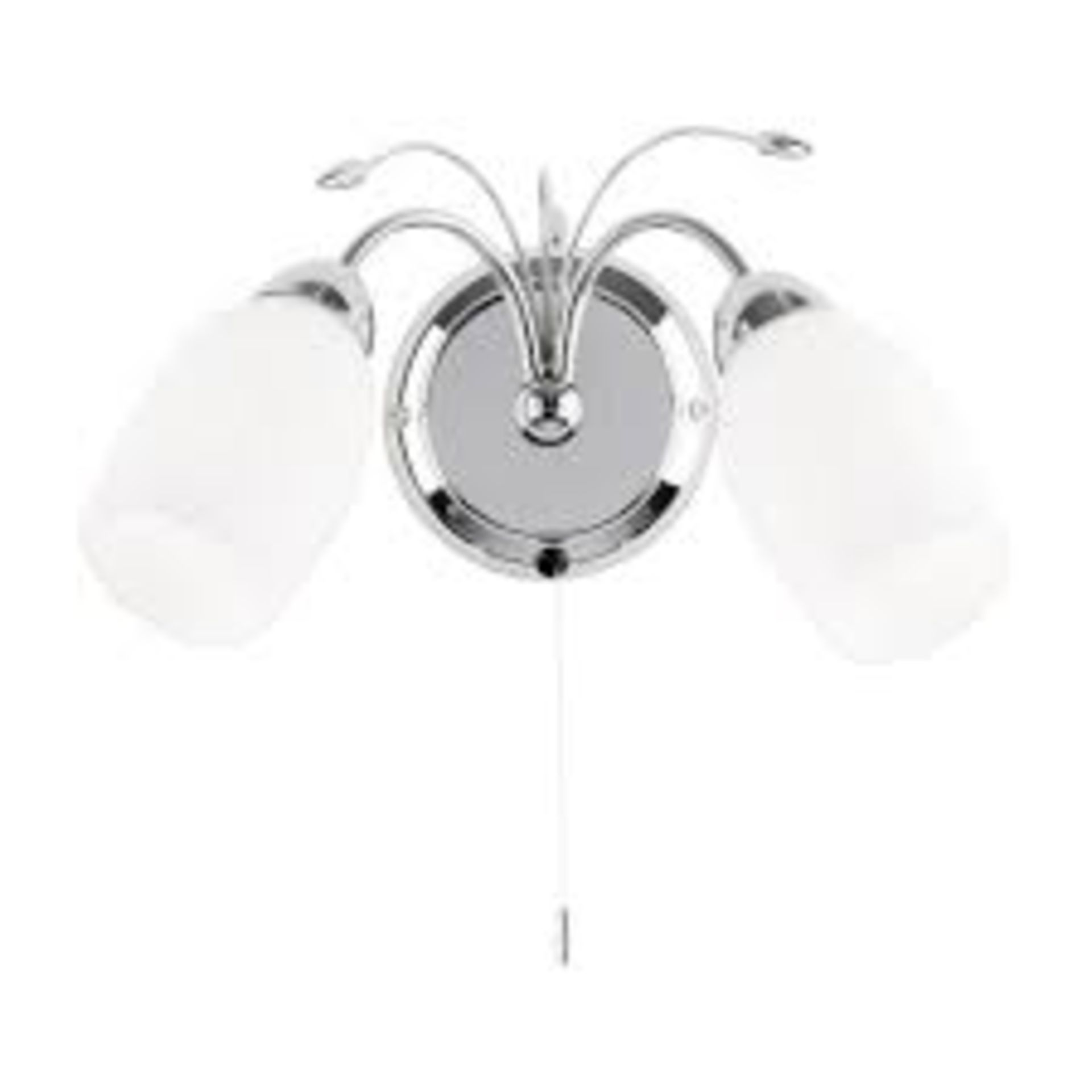 Endon Lighting Stainless Steel 2 Light Wall Lights RRP £30 Each (15097) (Public Viewing and