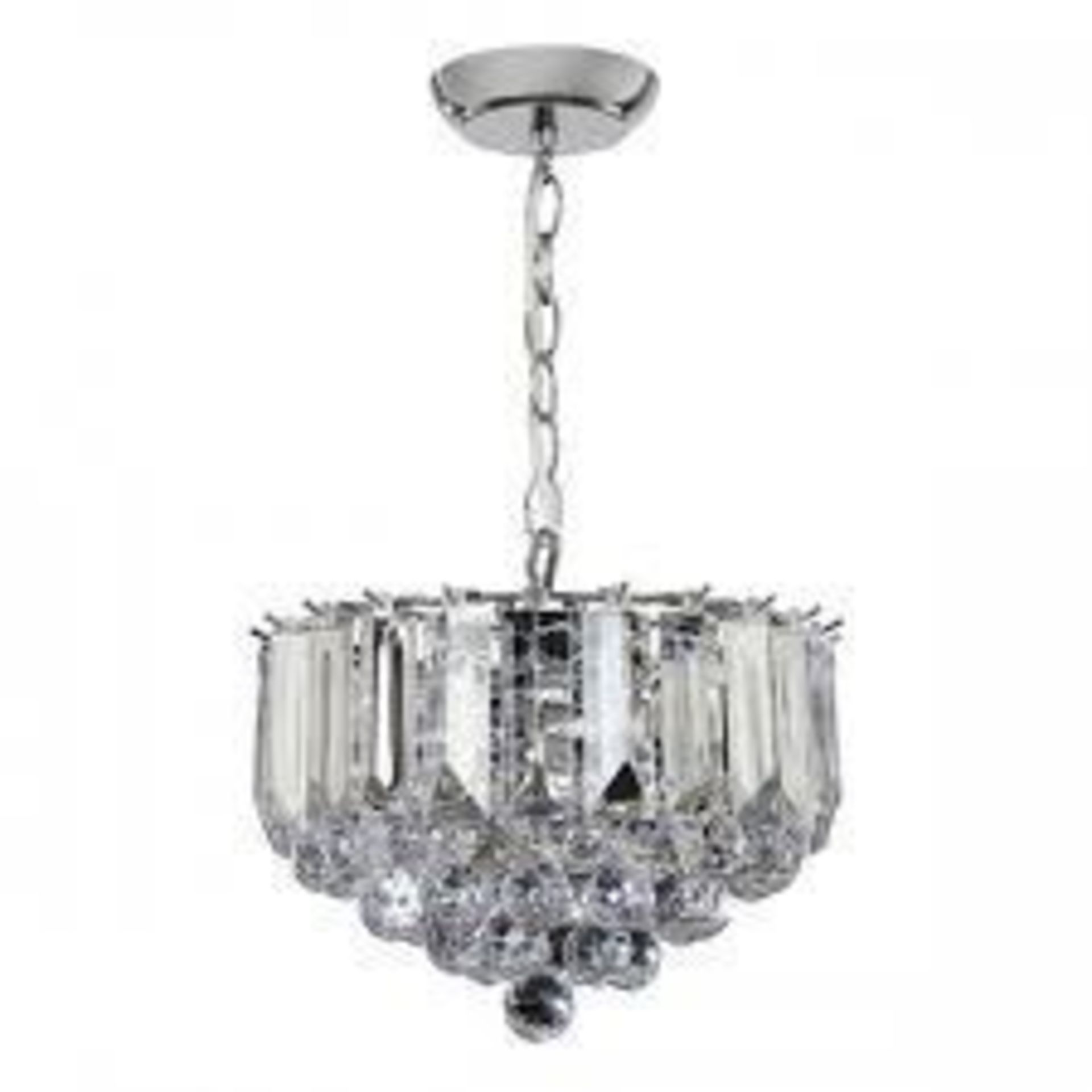 Boxed Endon Lighting Gold And Glass Designer Ceiling Light RRP £70 (15050) (Public Viewing and