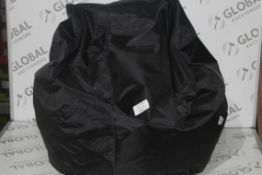 Large Black Bean Bag Chair RRP £60 (14895) (Public Viewing and Appraisals Available)