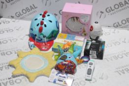 Box to Contain an Assortment of Children's Nursery Items to Include Sea Captain Calamar Squids,