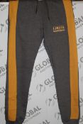 Box to Contain 17 Brand New Pairs of Ijeans Original Denim Grey and Yellow Loungin Pants From XS -