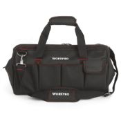 Lot to Contain 3 Workpro 18" Wide Mouth Tool Bags Combined RRP £75 (W081023A)(Comes in 2 Boxes)
