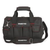 Lot to Contain 5 Workpro 14" Wide Mouth Tool Bags Combined RRP £100 (W081021A)(Comes in 2 Boxes)