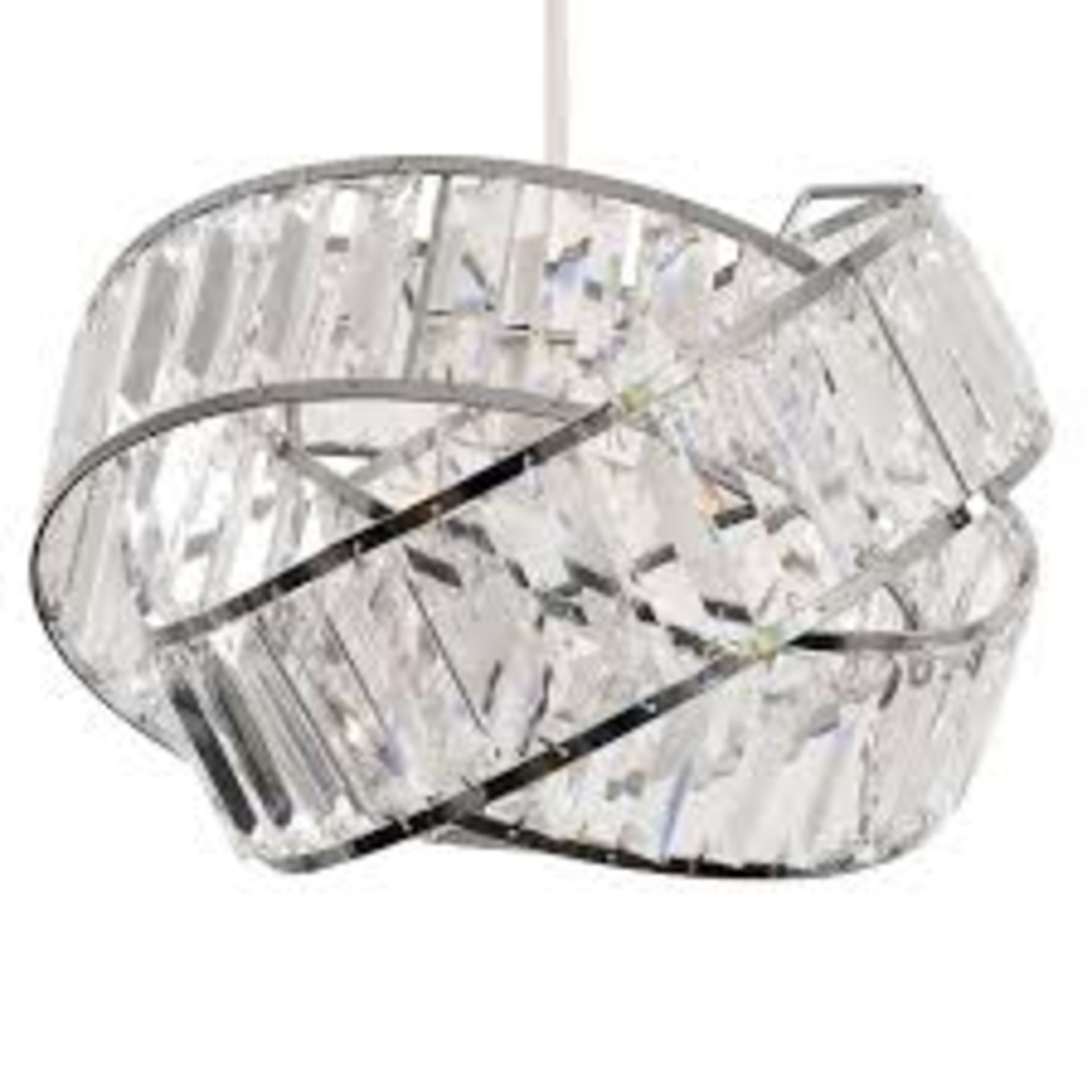 Hudson Non Electric Pendant Chrome Clear Mini Sun RRP £80 (15031) (Public Viewing and Appraisals