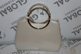 Bagged Brand New Women's Coolives Gold and Creamy White Handbag RRP £55.99