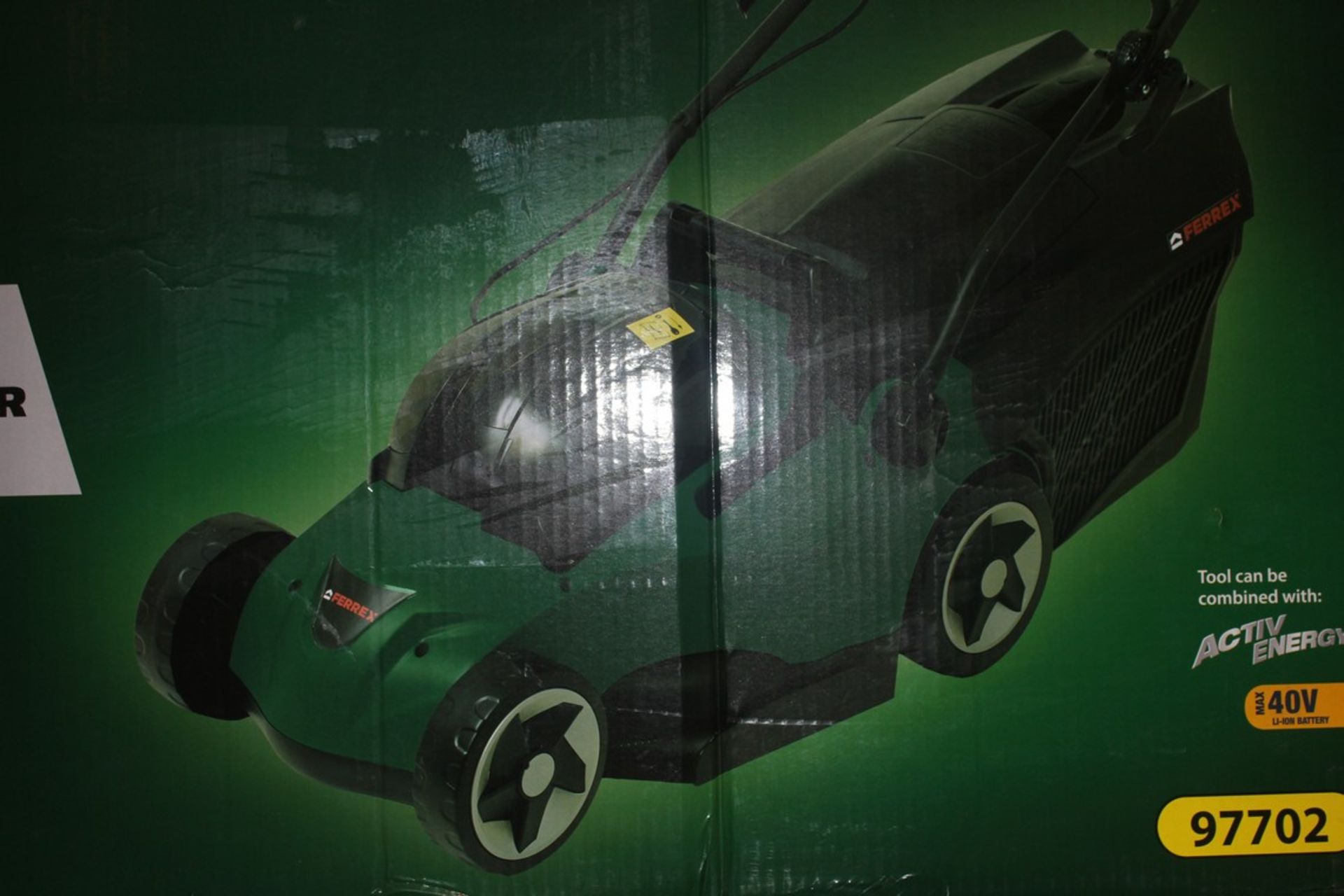 Boxed Ferrex 40V Li-ion Cordless Lawn Mower RRP £75 (Public Viewing and Appraisals Available)