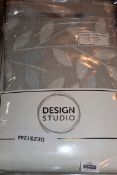 Bagged Brand New Pair of Design Studio 168 x 183cm Fully Lined Curtains RRP £55 (Public Viewing