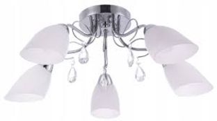 Boxed Lampex 3 Light Ceiling Light RRP £120 (15334) (Public Viewing and Appraisals Available)