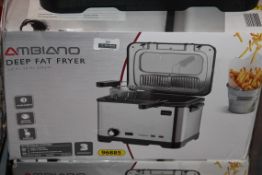 Lot to Contain 4 Boxed and Unboxed Ambiano Deep Fat Fryers Combined RRP £100 (Public Viewing and