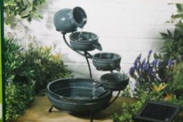 Boxed Gardenline Solar Water Feature RRP £45 (Public Viewing and Appraisals Available)