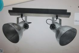 Barnstaple 2 Light Ceiling Light RRP £90 (15155) (Public Viewing and Appraisals Available)