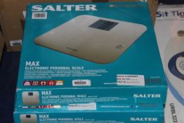 Lot to Contain 5 Boxed Assorted Salter Weighing Scales Combined RRP £180 (RET00391622)(