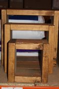 Oak 3 Piece Nest of Tables (Public Viewing and Appraisals Available)