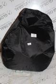 Black Designer Sitting Bean Bag RRP £30 (15282) (Public Viewing and Appraisals Available)