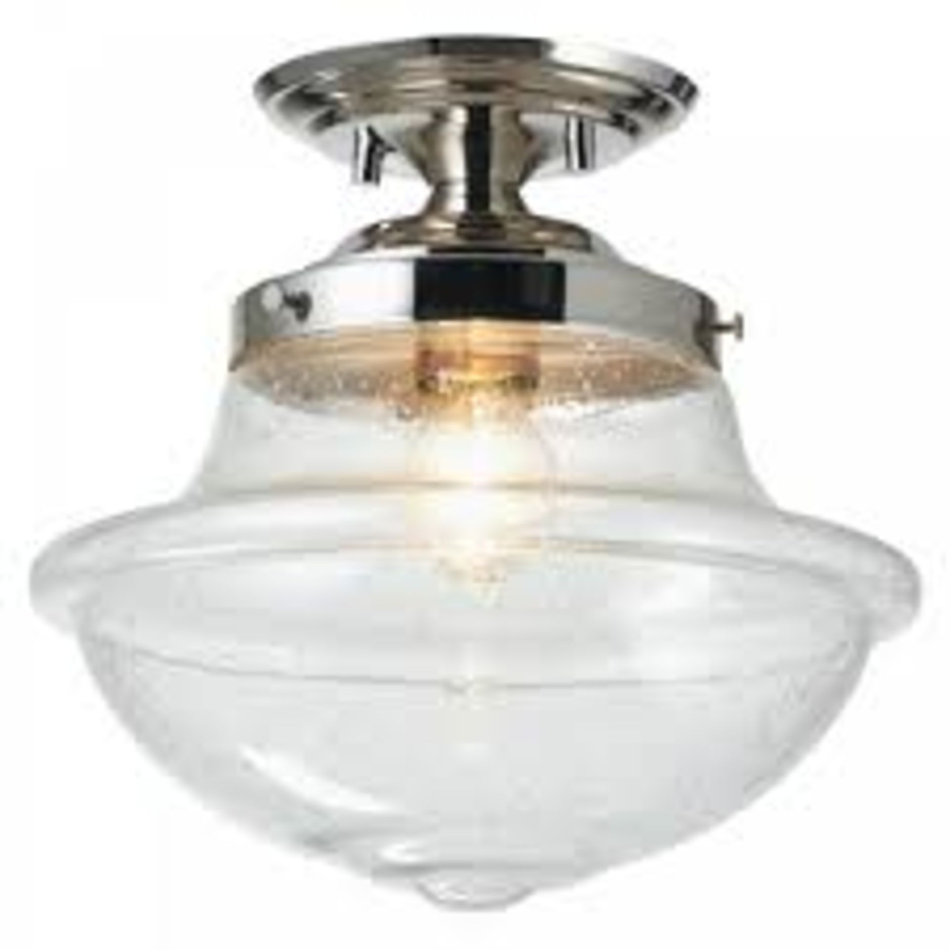 Boxed Oaks Lighting 1 Light Semi Flush Ceiling Light RRP £75 (15334) (Public Viewing and