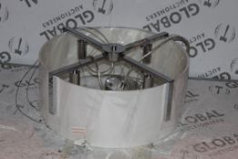 Boxed Fabric Shade 4 Light Shaded Ceiling Light RRP £100 (12725) (Public Viewing and Appraisals