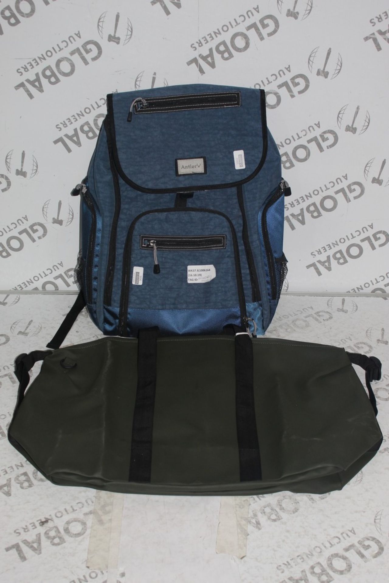 Assorted Antler Navy Blue Rucksacks and Holdalls RRP £50 Each (RET00248511) (Public Viewing and