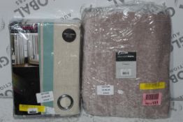 Assorted Pairs of Curtains by Madison Park and Riva Home RRP £45 - £50 Each (12316) (Public