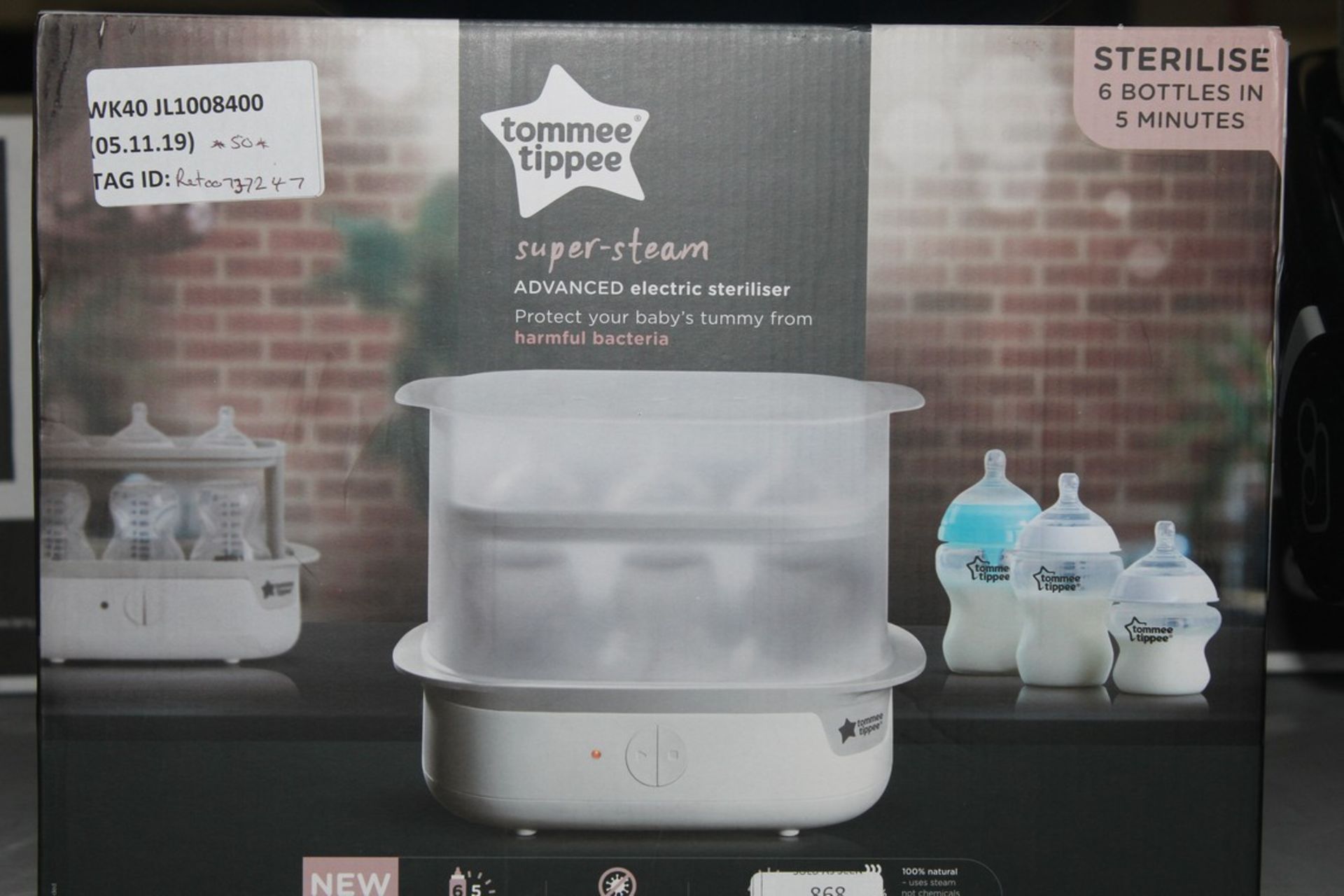 Assorted Boxed and Unboxed Tommee Tippee Super Advanced Steam Sterilisers RRP £20 - £50 Each (