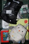 Assorted Items to Include Gro Anywhere Travel Blinds, Ollie The Owl Sleeping Aids, Winnie The Pooh