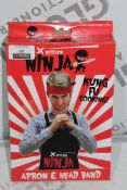 Ninja Apron and Headbands RRP £10 Each