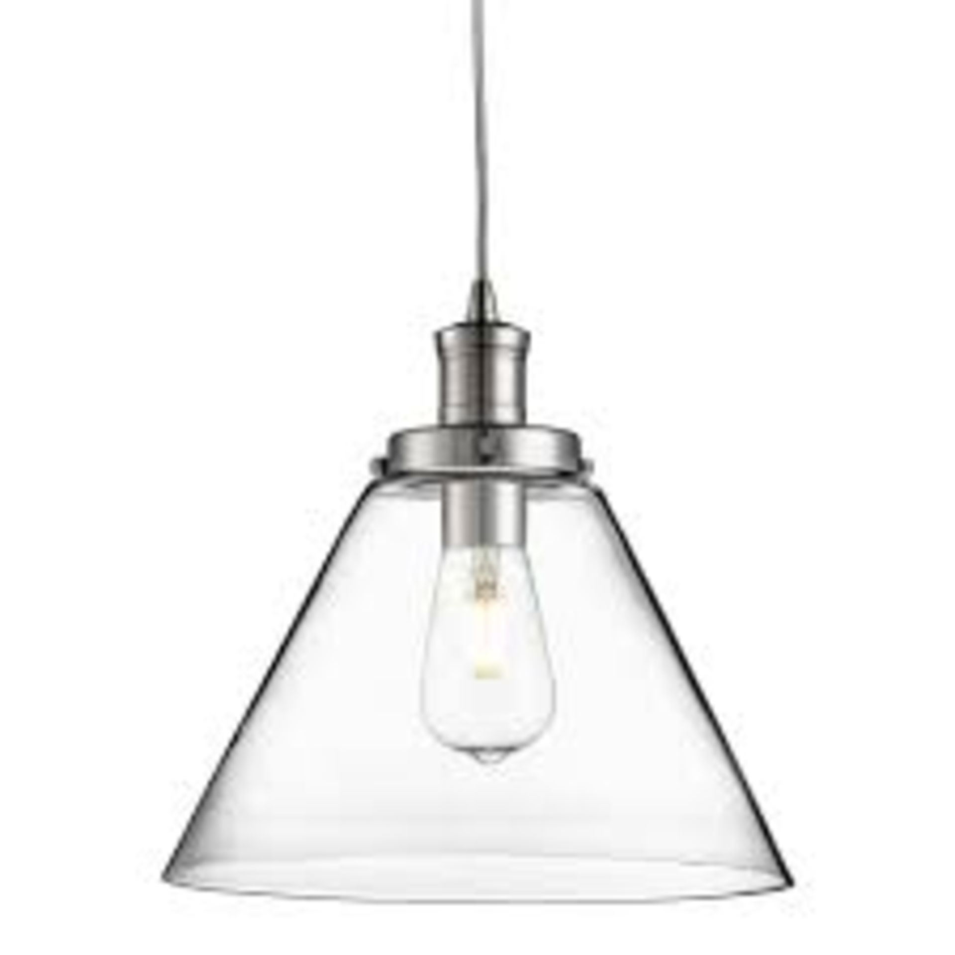 Boxed Searchlight Single Pendant Designer Ceiling Light RRP £50 (15097) (Public Viewing and