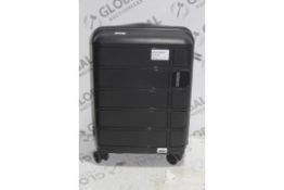 American Tourister Hard Shell Black 360 Wheel Cabin Bag RRP £75 (RET00128815) (Public Viewing and