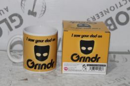 I Saw Your Dad on Grinder Mugs RRP £10 Each