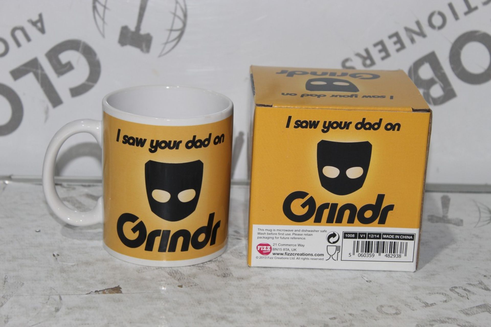 I Saw Your Dad on Grinder Mugs RRP £10 Each