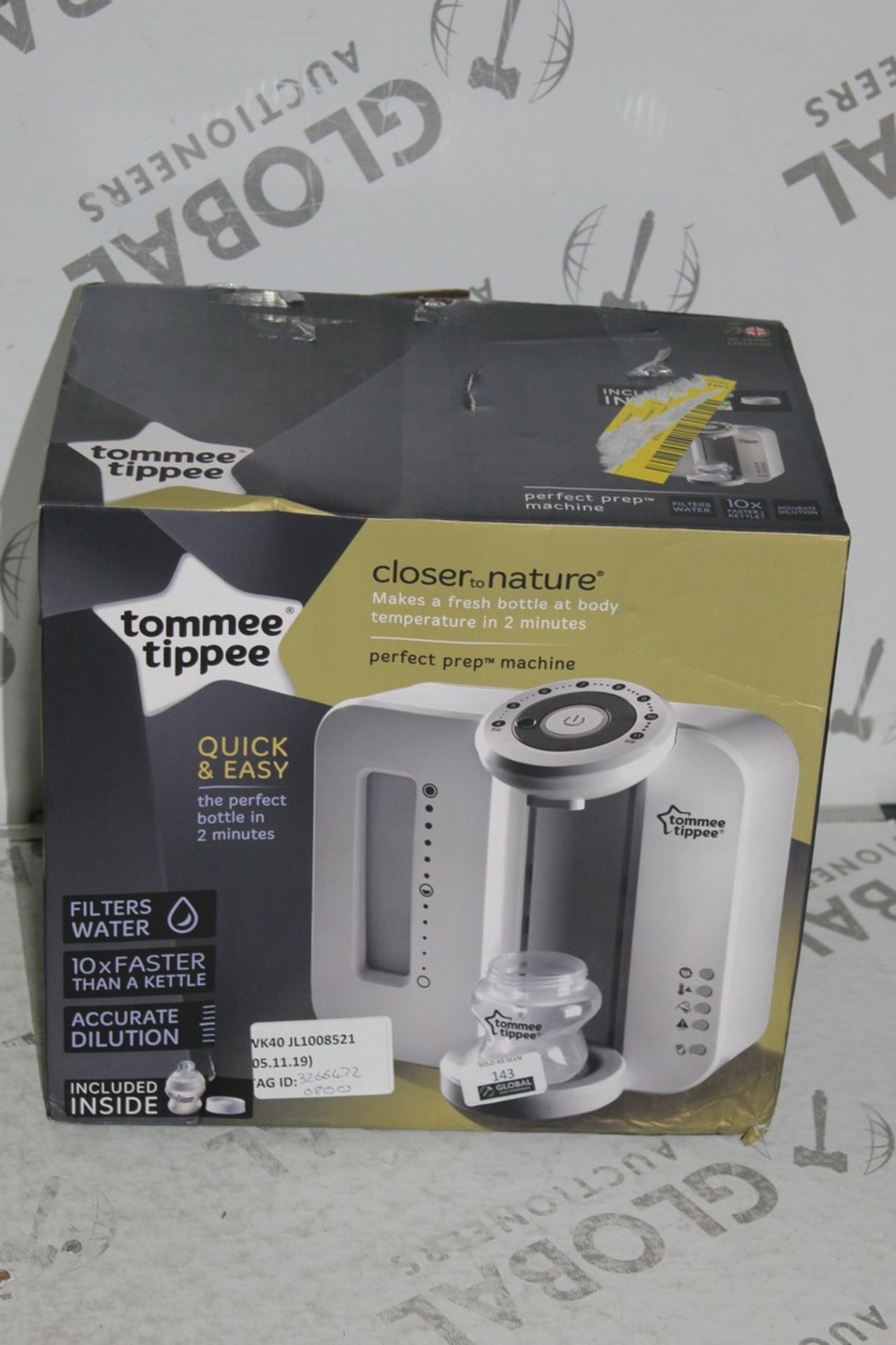 Boxed Tommee Tippee Closer to Nature Perfect Preparation Bottle Warming Station RRP £80 (3266472) (