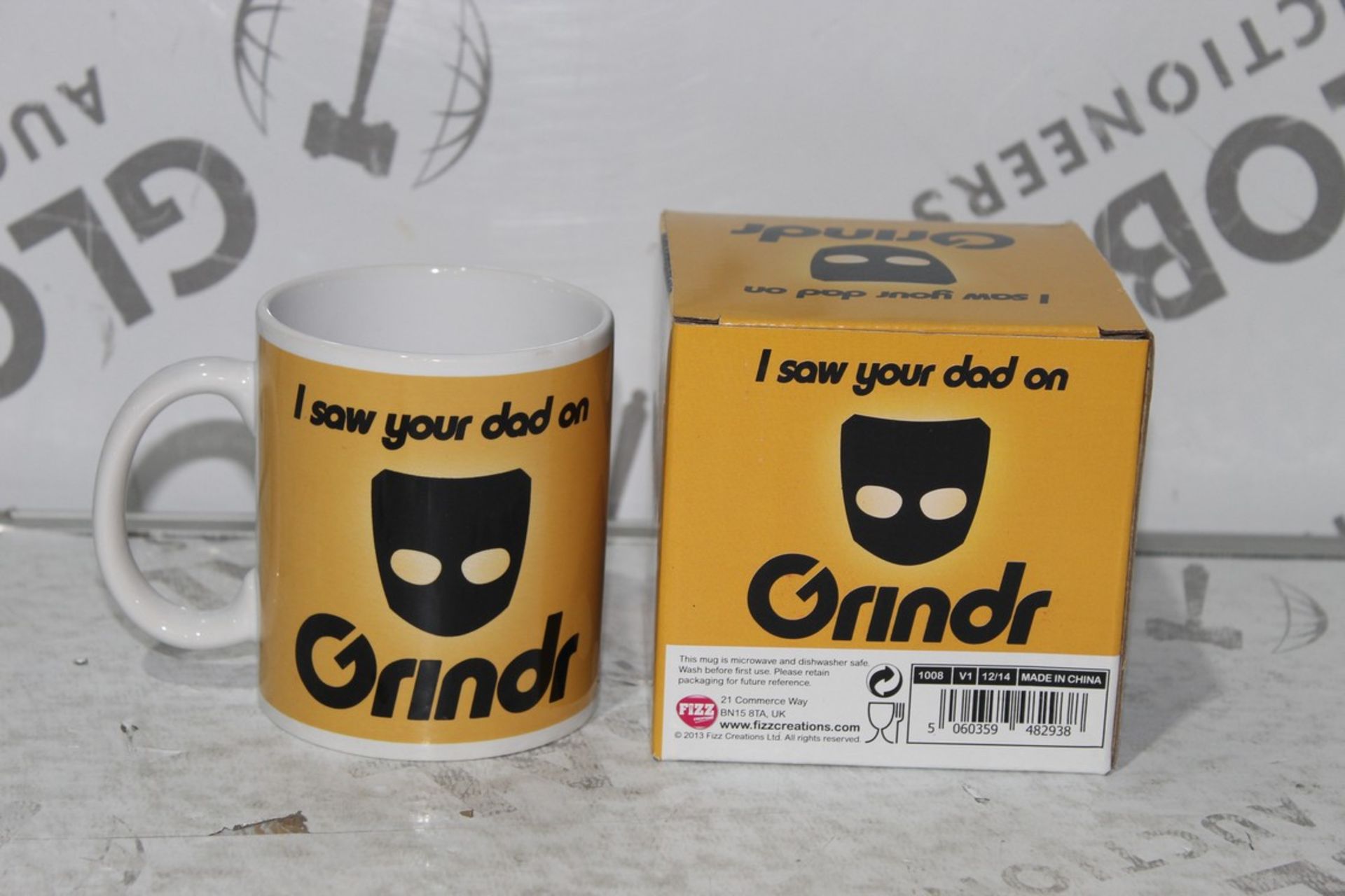 I Saw Your Dad on Grinder Mugs RRP £10 Each
