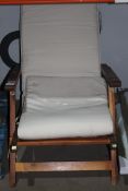 Wooden Outdoor Multi Position Folding Garden Lounger Chair RRP £60 (Public Viewing and Appraisals