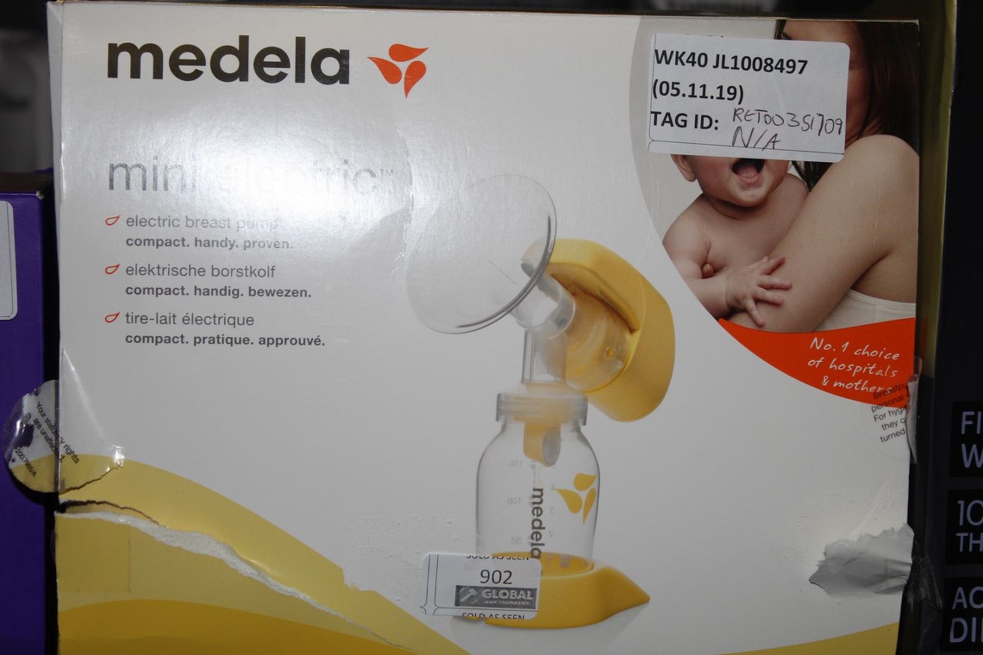 Boxed Medela Mini Electric Breast Pump RRP £75 (RET00351709) (Public Viewing and Appraisals