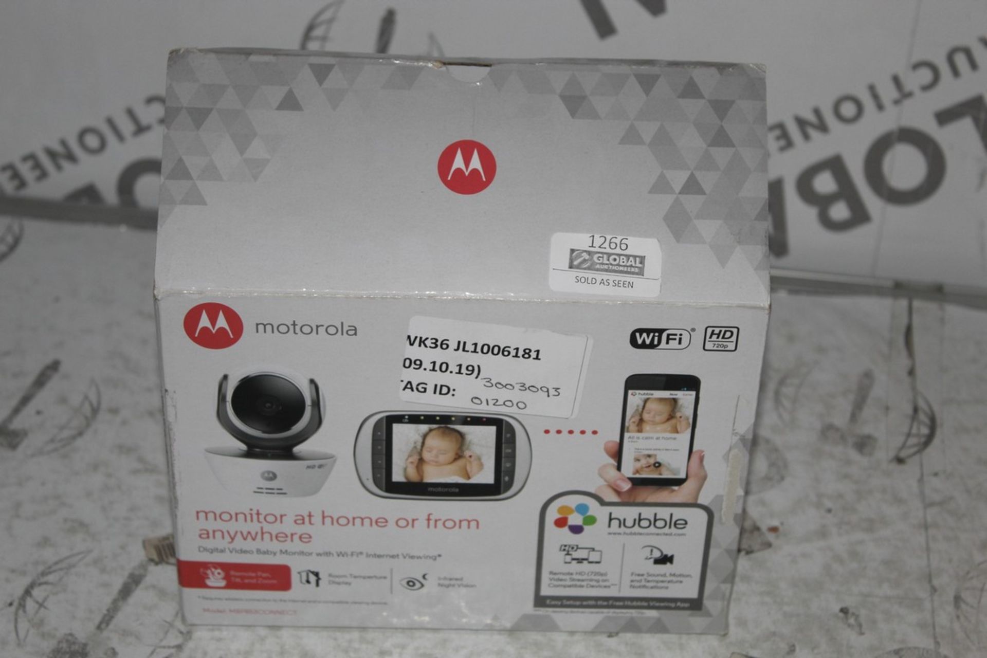 Boxed Motorola Hubble WIFI HD Video Baby Monitor Set RRP £120 (3003093) (Public Viewing and