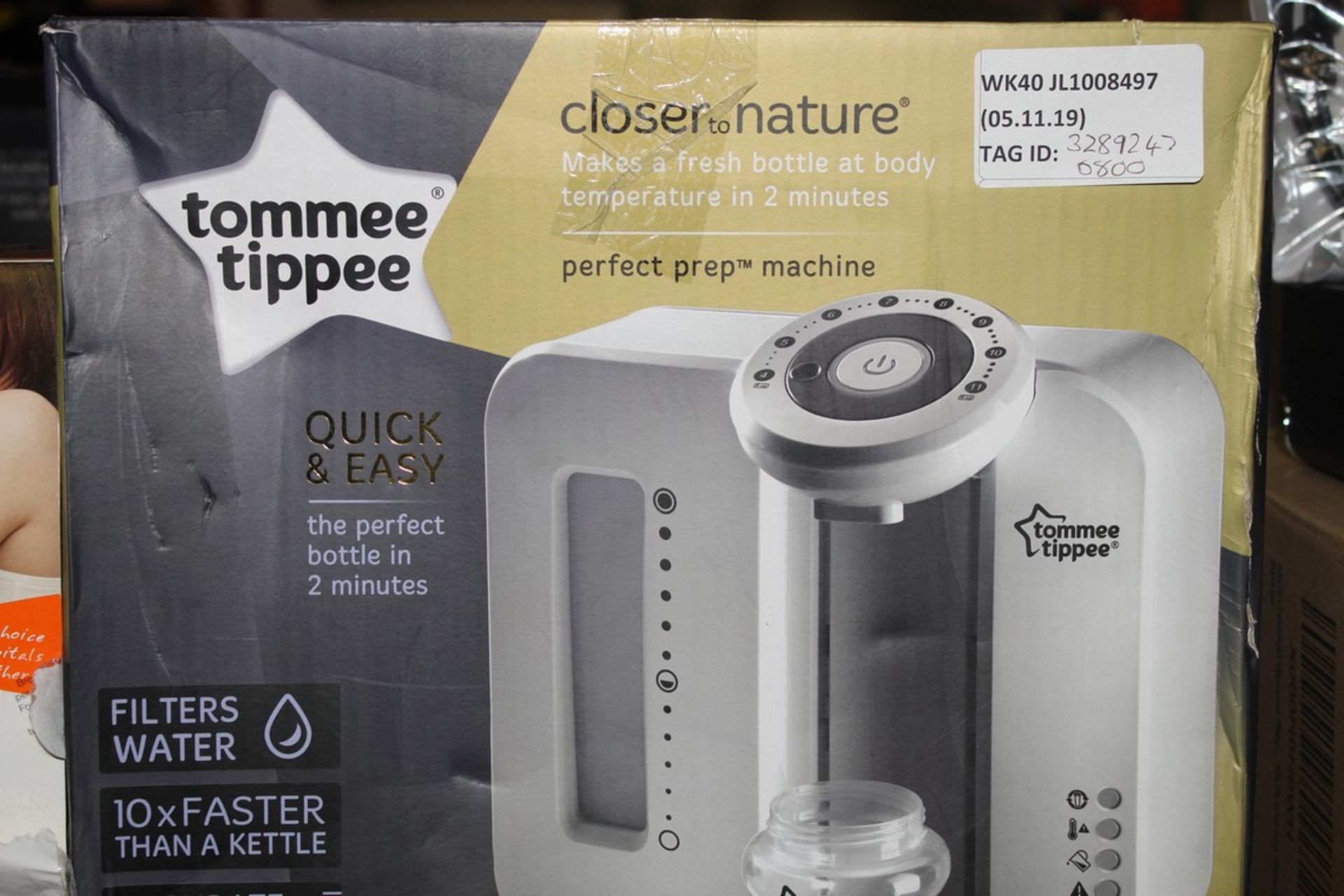 Boxed Tommee Tippee Closer to Nature Perfect Preparation Bottle Warming Station in White RRP £80 (