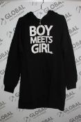 Box to Contain 36 Brand New Boy Meets Girl V-Neck Jumpers in Assorted Sizes Ranging From XS - XXL